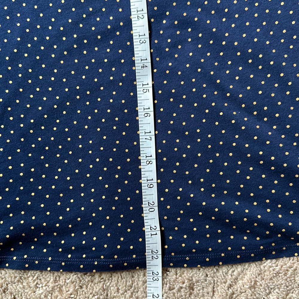 Women’s Boden Navy Gold Polka Dot Top Blouse size Small - Picture 16 of 16